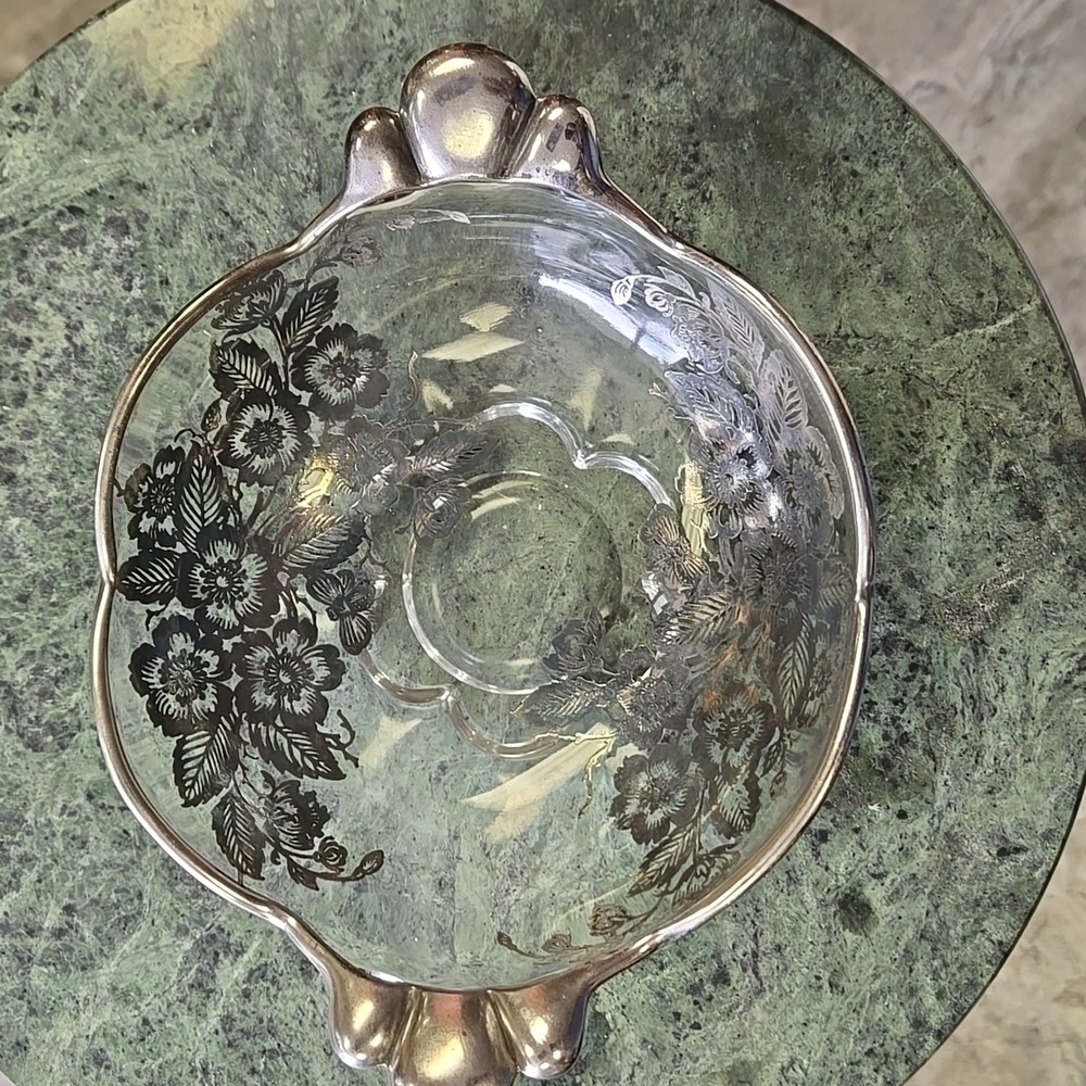 Bowl With Inlaid Silver Accents